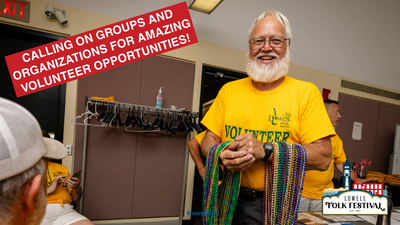Bring The Whole Crew to the Lowell Folk Festival! Volunteer and Donate
